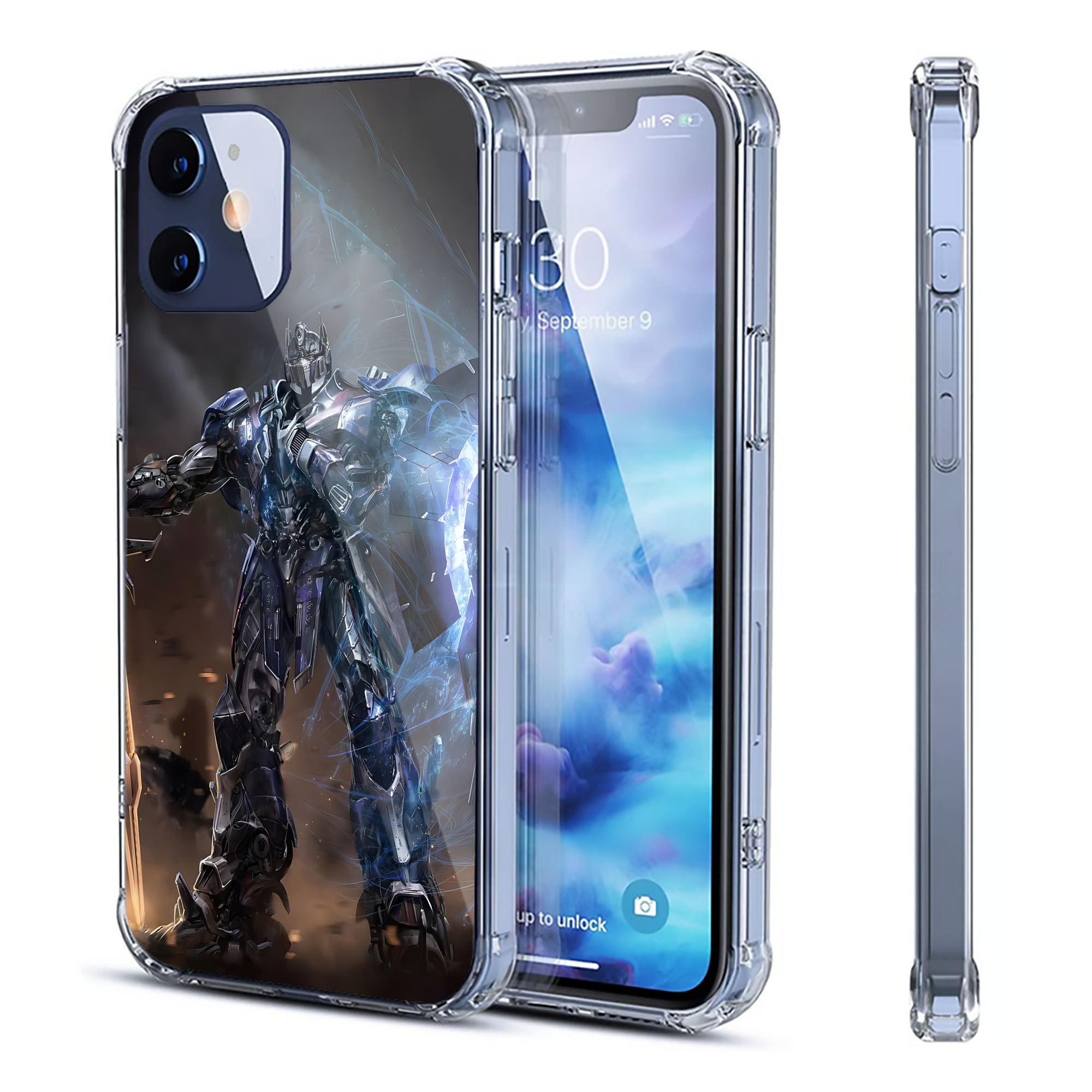 （画像用） Transformers トランスフォーマー 【iPhone 12シリーズ対応】透明スマホケース（クリアソフトケース）